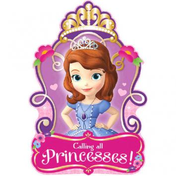 Disney Sofia The First Invitations (16 in a package)
